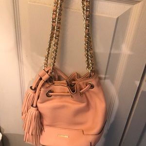 Rebecca mink off bucket bag